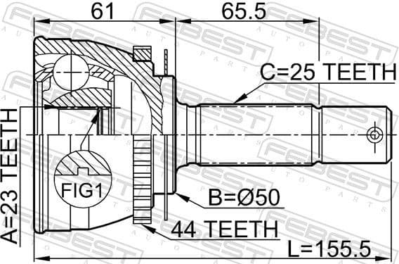 Joint Kit, drive shaft 1210-002A44 - image 2