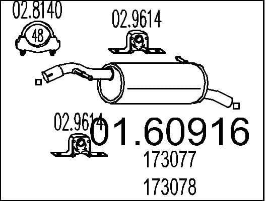 Rear Muffler 01.60916