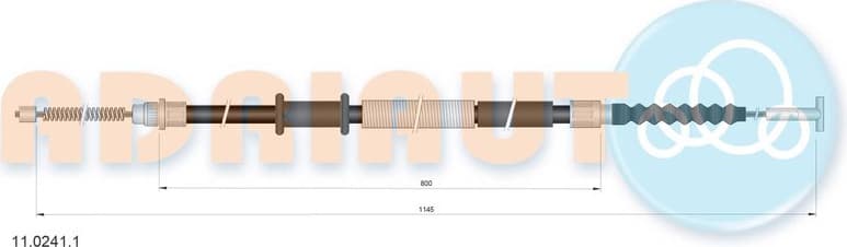 Cable Pull, parking brake 11.0241.1
