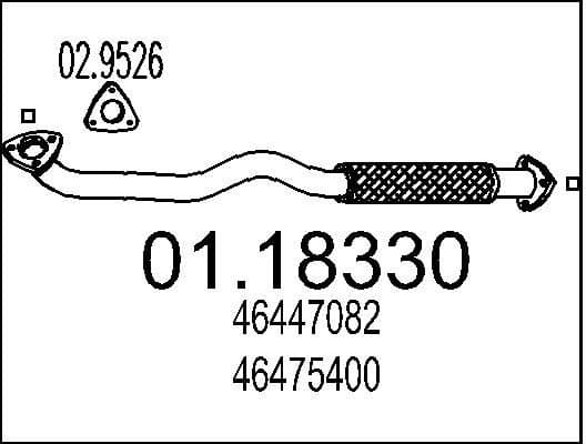 Exhaust Pipe 01.18330