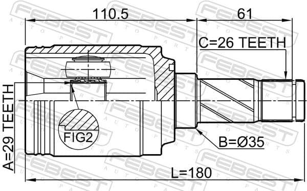 Joint Kit, drive shaft 2111-KUGR - image 2