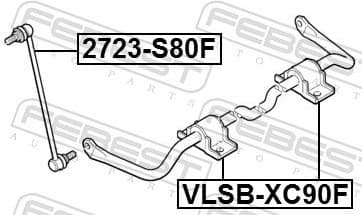 Link/Coupling Rod, stabiliser bar 2723-S80F - image 2