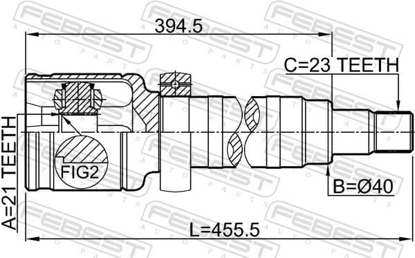 Joint Kit, drive shaft 2111-FUSMTRH - image 2