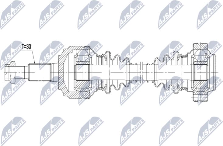 Drive Shaft NPW-VW-186 - image 2