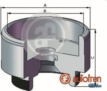 Piston, brake caliper D025721