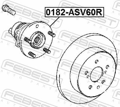 Wheel Hub 0182-ASV60R - image 2
