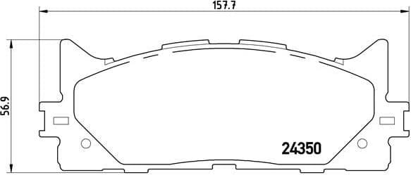 Brake Pad Set, disc brake XTRA LINE P 83 117X