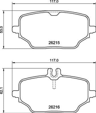 Brake Pad Set, disc brake PRIME LINE P50162