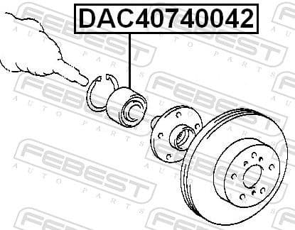 Wheel Bearing DAC40740042 - image 2