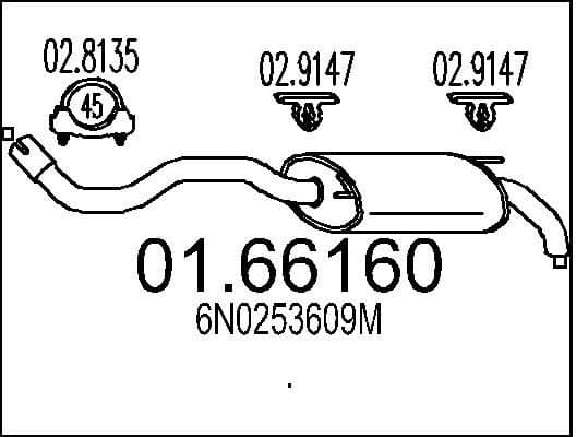 Rear Muffler 01.66160