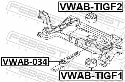 Bushing, axle beam VWAB-TIGF1 - image 2