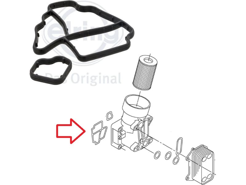 Gasket oil filter flange housing 235.920
