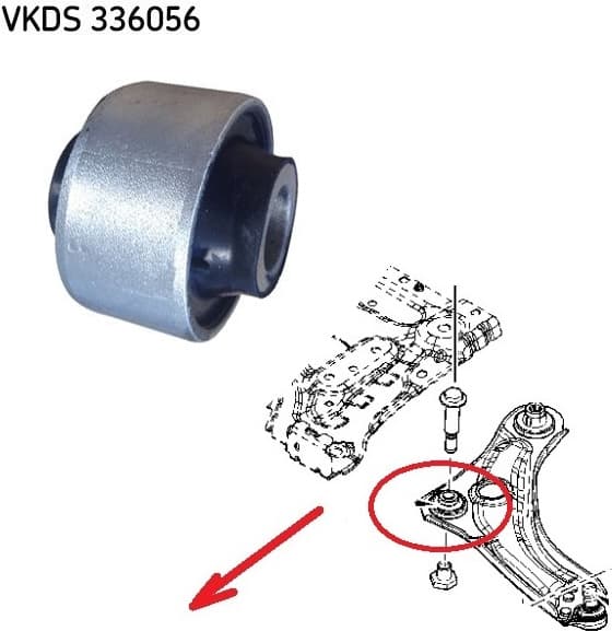 Silentblock front axle VKDS 336056