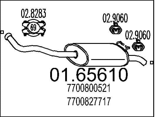 Rear Muffler 01.65610