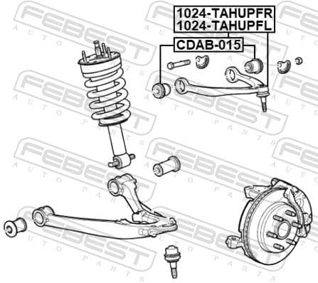 Control/Trailing Arm, wheel suspension 1024-TAHUPFL - image 2