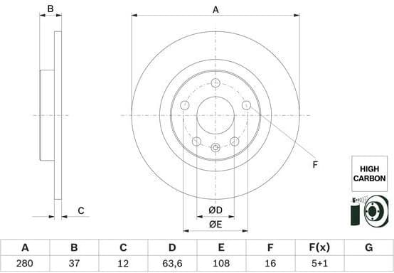 Brake Disc 0 986 479 F41