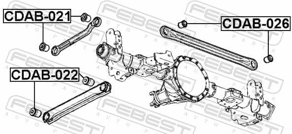 Mounting, control/trailing arm CDAB-021 - image 2