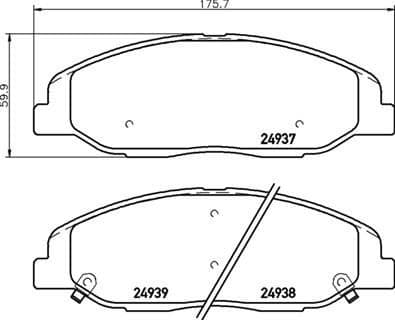 Brake Pad Set, disc brake PRIME LINE P 09 016