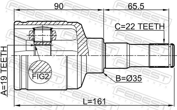 Joint Kit, drive shaft 0711-LNRHR - image 2