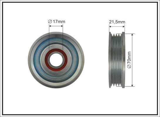Tensioner Pulley, V-ribbed belt 500483