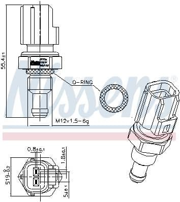 Sensor, coolant temperature 207056