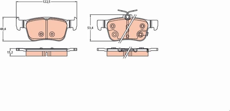 Brake Pad Set, disc brake GDB2223 - image 2