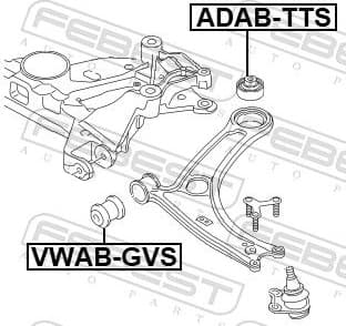 Mounting, control/trailing arm ADAB-TTS - image 2