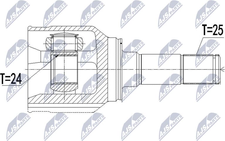 Joint Kit, drive shaft NPW-FT-050 - image 2