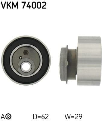 Tensioner Pulley, timing belt VKM 74002 - image 2