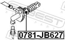 Master Cylinder, clutch 0781-JB627 - image 2