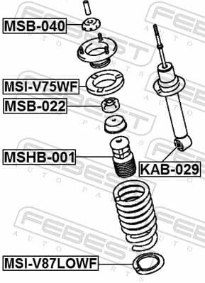 Spacer Tube, shock absorber MSB-022 - image 2