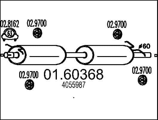 Rear Muffler 01.60368