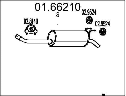 Rear Muffler 01.66210