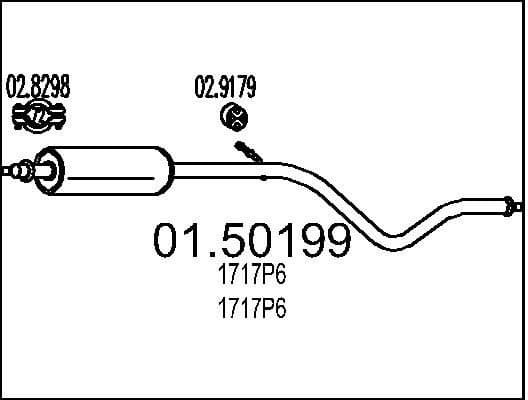 Centre Muffler 01.50199