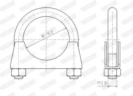 Clamping Piece, exhaust system 82325 - image 5