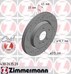 Brake Disc COAT Z 430.2635.20