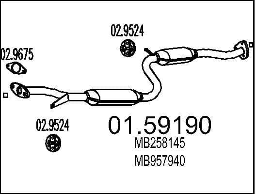 Centre Muffler 01.59190
