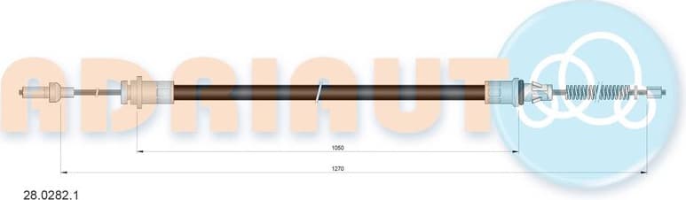 Cable Pull, parking brake 28.0282.1