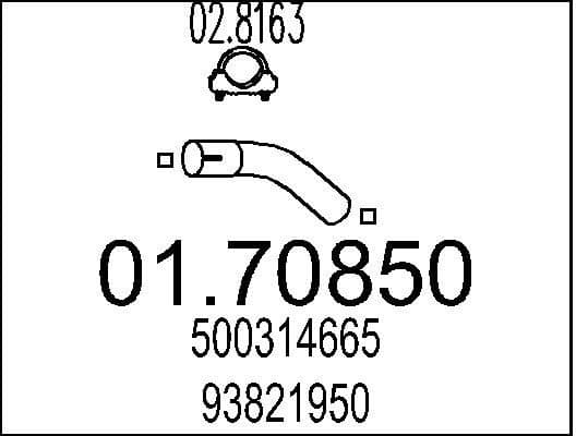 Exhaust Pipe 01.70850