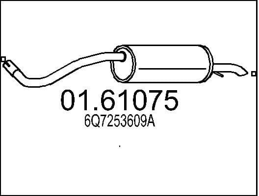 Rear Muffler 01.61075