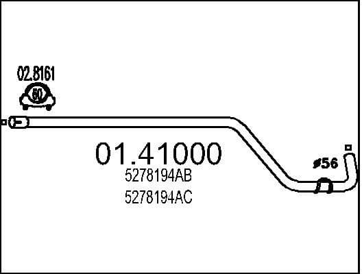 Exhaust Pipe 01.41000