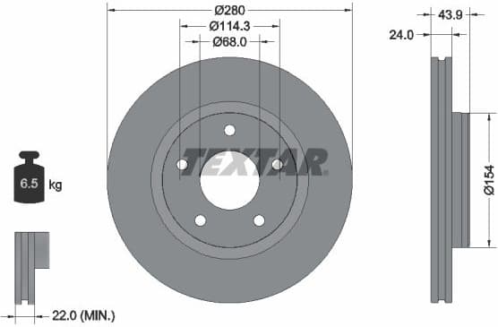 Brake Disc PRO+ 92232205