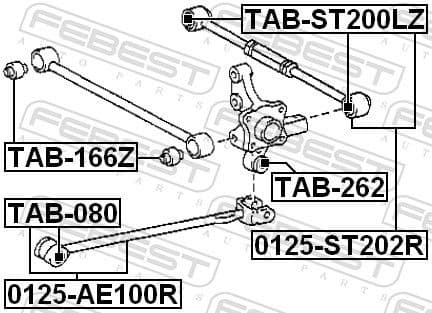 Control/Trailing Arm, wheel suspension 0125-ST202R - image 2