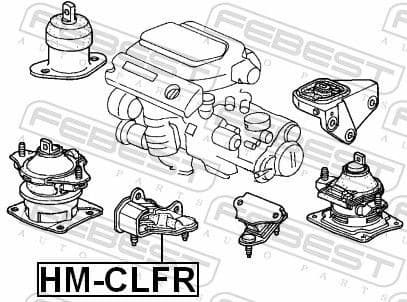 Mounting, automatic transmission HM-CLFR - image 2