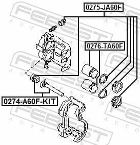 Repair Kit, brake caliper 0275-JA60F - image 2
