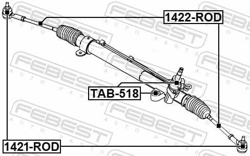 Inner Tie Rod 1422-ROD - image 2