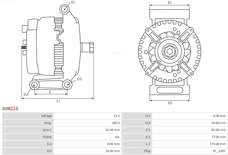 Alternator AS A0821S - image 5