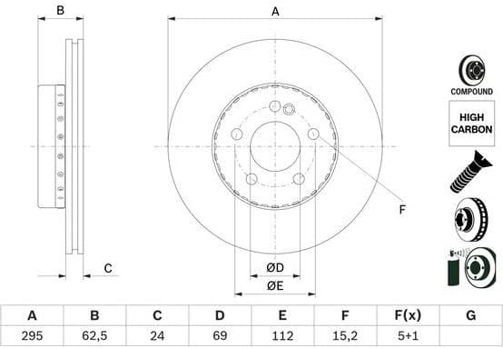 Brake Disc 0 986 479 H45