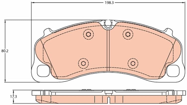 Brake Pad Set, disc brake GDB2089 - image 2