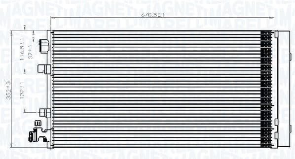 Condenser, air conditioning 350203826000